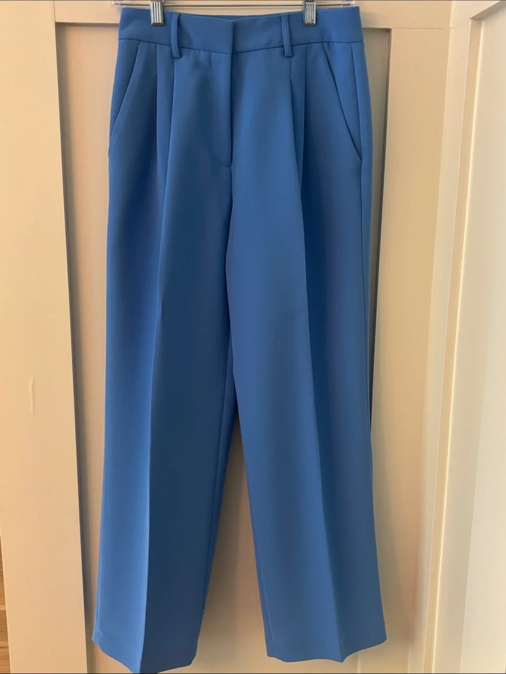 Gianni Bini Pink Hartley Crepe Pleated Straight Wide Leg Pant